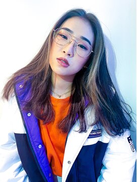 テイ(tei) フェイスフレーミング/インナーカラー/大人ロング