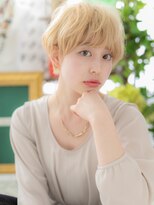 カバーヘア ブリス 川口(COVER HAIR bliss)&nbsp;ブロンドカラー外国人風フェミニティショートT1川口10代20代30代