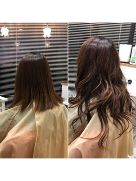 ヘアーアンドビューティー ギブリ(Ghibli) シールエクステでグラデーションロングヘアー♪