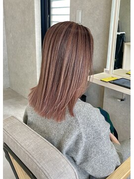 ムード カナザワ(mood kanazawa) ダブルカラーで透明感ピンクバレイヤージュ◎