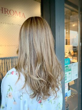 カット スペシャリティー クロマ(cut speciality CHROMA) ハイライトXアッシュカラー