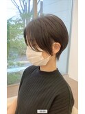 20代30代40代マニッシュショート ダークアッシュ