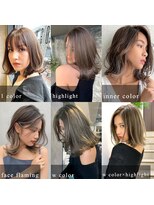 トルネード(TORNADO)&nbsp;海外セレブ風デザインカラーロングボブ　n1.9