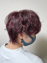 アールプラスヘアサロン(ar+ hair salon)&nbsp;バイオレットレッドカラー　ブリーチなし