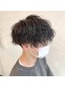 【トレンドスタイル】カット＋波巻きパーマ＋ケアTr￥19,800→14,080