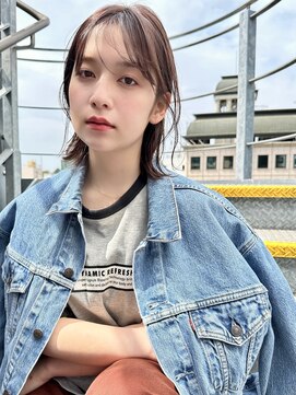 ヒビヲ(HIBIO) ナチュラルボブレイヤーミニボブダブルカラーハイライトブリーチ