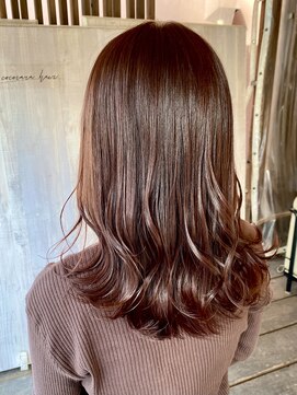 ココカラヘアー ニコ(cococara hair nico) くすみピンク/ピンクブラウン/ピンクベージュ/レイヤー/韓国