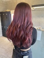 リンダテーラ(Linda tela)&nbsp;【札幌白石】ロングヘア/レッド/ダブルカラー/ケアブリーチ/赤髪