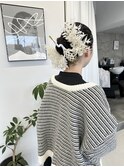 袴ヘアアレンジ/成人式/結婚式/卒業式/お呼ばれ/