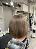 ヘルシーボブ美髪ケアブリーチハイトーンミルクティー所沢練馬