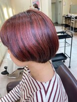 松本平太郎美容室 土浦パートワン(PART1)&nbsp;大人女子マッシュスタイル　アンブレラカラー20代30代40代