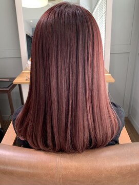 ピエスヘア(PIE'CE HAIR) 艶ワインレッド