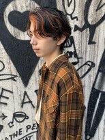 レコ 渋谷(LECO) メンズハイライトセンターパートカルマパーマ