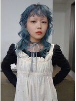 レコ 渋谷(LECO)&nbsp;ペールブルーホワイトブルーハイトーンケアブリーチ