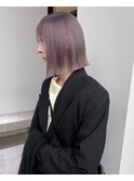 ペールラベンダー/ハイトーンボブ/タッセルボブ/ストレートボブ