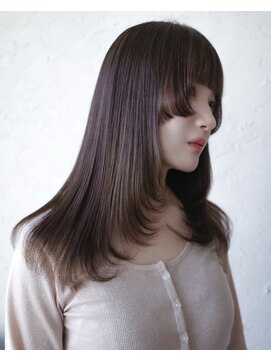 テン 栄店(tenn) 顔まわりレイヤー/チョコレートブラウン/透明感カラー【caco】