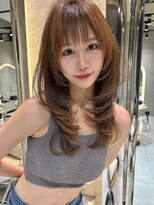 アンフィニー 仙台(ANFINI)&nbsp;ココアベージュ酸性ストレート仙台髪質改善縮毛矯正レイヤー