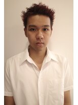 ブルートマト(BLUE TOMATO)&nbsp;メンズカットブリーチ短髪メンズショートスパイキーショート