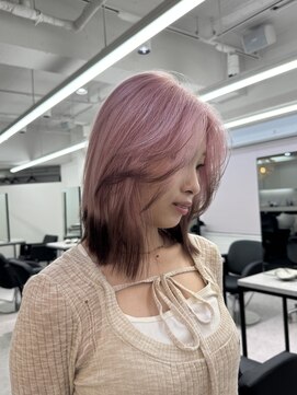 ペレ 渋谷(PELE) くびれヘア/アプリコットオレンジ/夏のヘアアレンジ/渋谷