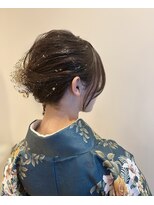 ハロ ハッピーヘアライフ 長居店(Halo happyhairlife) 金箔×水引アレンジで魅せる卒業式ヘア