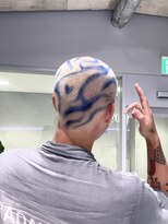 ヴァイス 新宿店(VAICE) buzz cut hair dye design