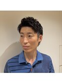 ツーブロックショート