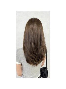 アース オーセンティック 越谷レイクタウン店(EARTH Authentic) 越谷ムラ解消☆ベージュ系カラー韓国風ロングレイヤー