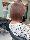 切りっぱなしボブタッセルボブショートボブダブルカラーベージュ