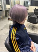 ハイライトカラーミルクティーベージュレイヤーカット