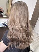 ベルヘアーデザイン 堺東(Belle hair Design)&nbsp;外国人風ハイトーンミルクティーベージュ20代30代40代堺東