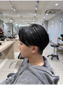 刈り上げセンターパートブリーチ履歴ケアクリームパーマ眉カット