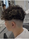 men's/メンズ/スパイキーショート/フェード/ニュアンスパーマ