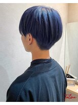 ネウィ 大分中央町店(newi)&nbsp;透明感◎ネイビーブルーショート