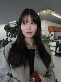 オリーブグレージュ 顔周りデザイン 顔まわりレイヤー