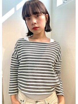  fit stand 千葉/ショートボブ/カット/パーマ/ダブルカラー/トリートメント/縮毛矯正 イメチェン/ピンクベージュ/アンブレラカラー[千葉]