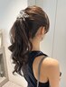 お呼ばれヘアセット【早朝可】アップスタイル/アレンジ/巻き髪 ￥4500