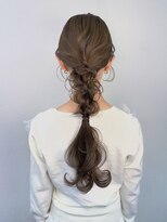 銀座新橋着付けヘアセットサロン［N］&nbsp;編みおろし/ポニーテール/ローポニー/ヘアセット/銀座/新橋