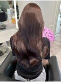 桑名ブリーチなしWカラーミルクティーグレージュカラー髪質改善