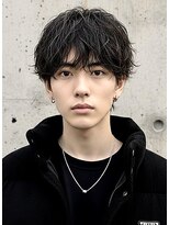 ヘッドストック 大和八木店(HEAD STOCK)&nbsp;波巻きシャドウパーマ縦落ちメンズパーマウルフパーマ眉毛