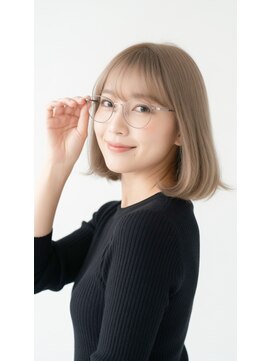 コートフィールエー(CO_T feel.a) 柔らか質感グレージュとシースルーバング