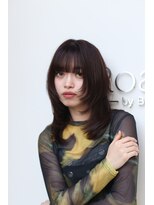 ロアネ バイ バサ 都立家政店(Roane by BASSA) #レイヤー#ワンカール #ミルクティーベージュ #大人可愛い