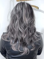 ブレイズヘアー(BLAZEhair)&nbsp;【コントラストバツグン】ホワイトバレイヤージュ×ブリーチ３回