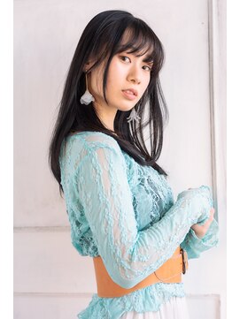 モカ ヘアーデザイン(moca HAIR DESIGN) 【moca HAIR DESIGN】ストレートタッチなセミロング