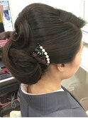 お着物ヘア/シニヨンヘア/キレイ目な品のあるスタイル