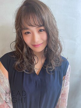 アーサスバイヘッドライト 土気あすみが丘店(ursus by HEADLIGHT) 大人かわいいベイビーバングゆるふわフェミニンカール
