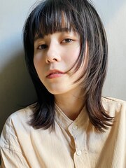 【石川】マロンベージュ/前髪/イメチェン/透明感/かきあげロング