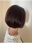 艶髪大人ボブ×暖色系カラー
