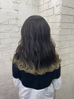 エクラート リラ 立川店(ECLART lilas.) ベージュ系裾カラー【ケアブリーチ/裾カラー/半個室美容室】