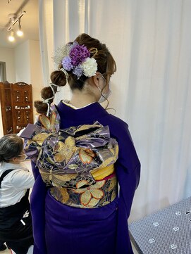 ロカット サロン(Roquat Salon) ローポニーロングヘアアレンジ成人式【ヘアセット/立川/立川南】