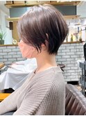 絶壁解消×くびれ×30代40代50代×前髪長め大人ショートボブ永